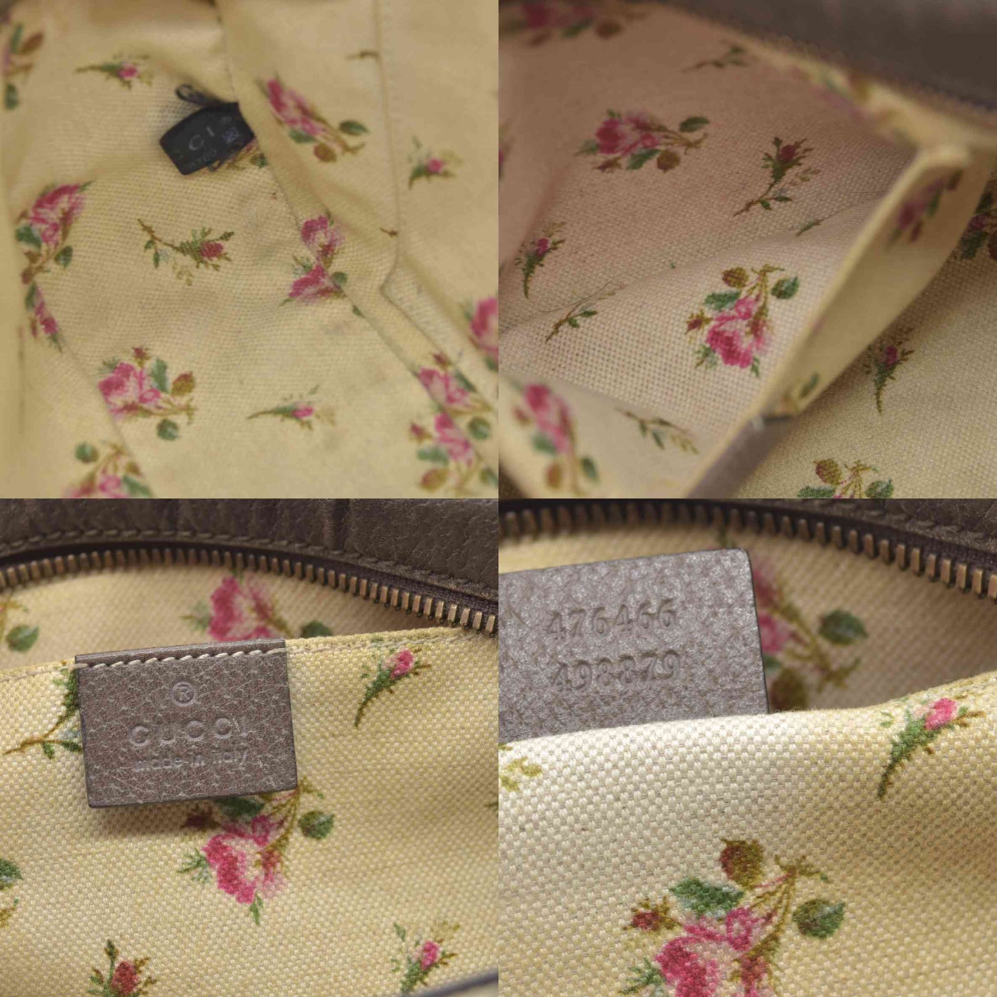 $1890 Gucci  GG Supreme Monogram Web Neo Vintage Shoulder Bag Beige New Acero Crop