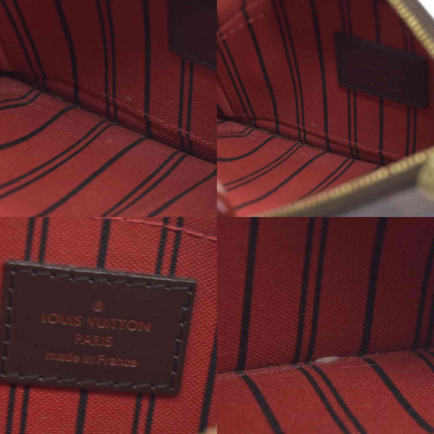 $2100 Louis Vuitton Damier Ebene Neverfull PM Pochette