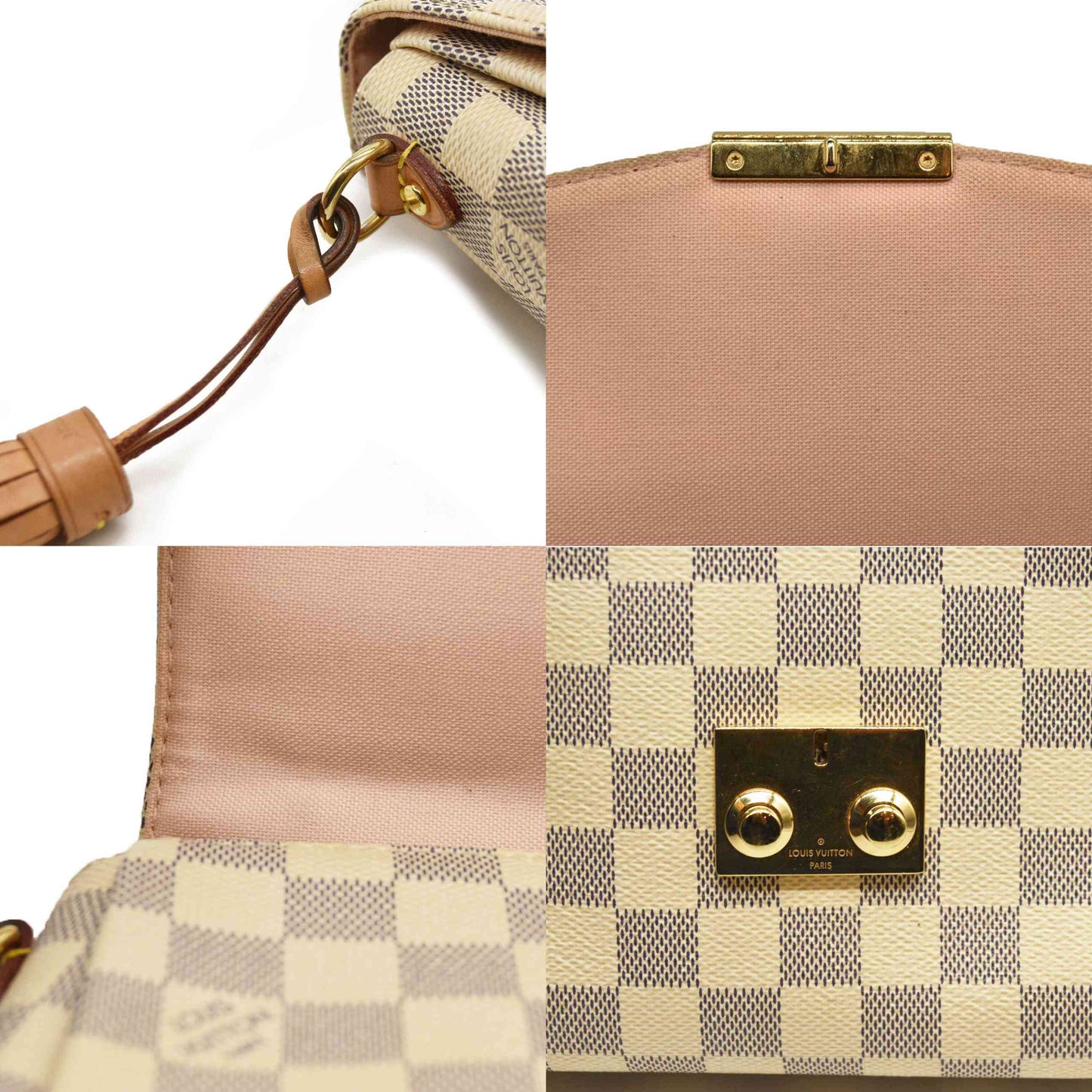 LOUIS VUITTON Damier Azur Croisette TR0188