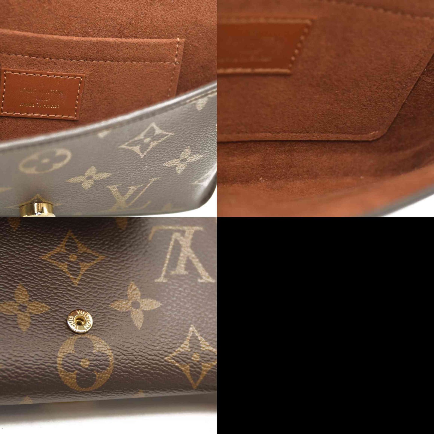 LOUIS VUITTON Padlock On Strap Monogram Shoulder Bag Caramel