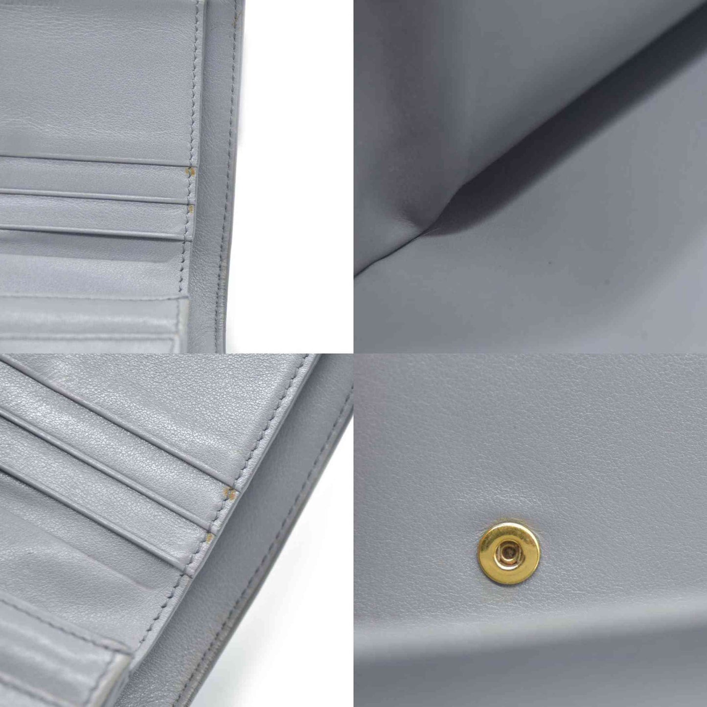 CELINE Small Folded Multifunction Trifold Wallet Gray