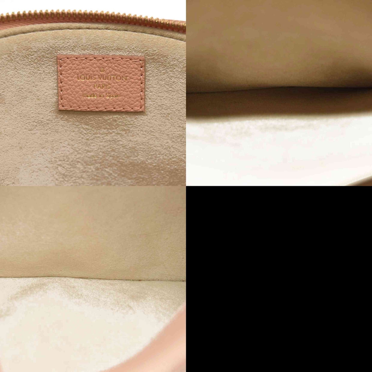 Louis Vuitton  Empreinte Monogram Giant Petit Palais Rose Trianon Creme RFID