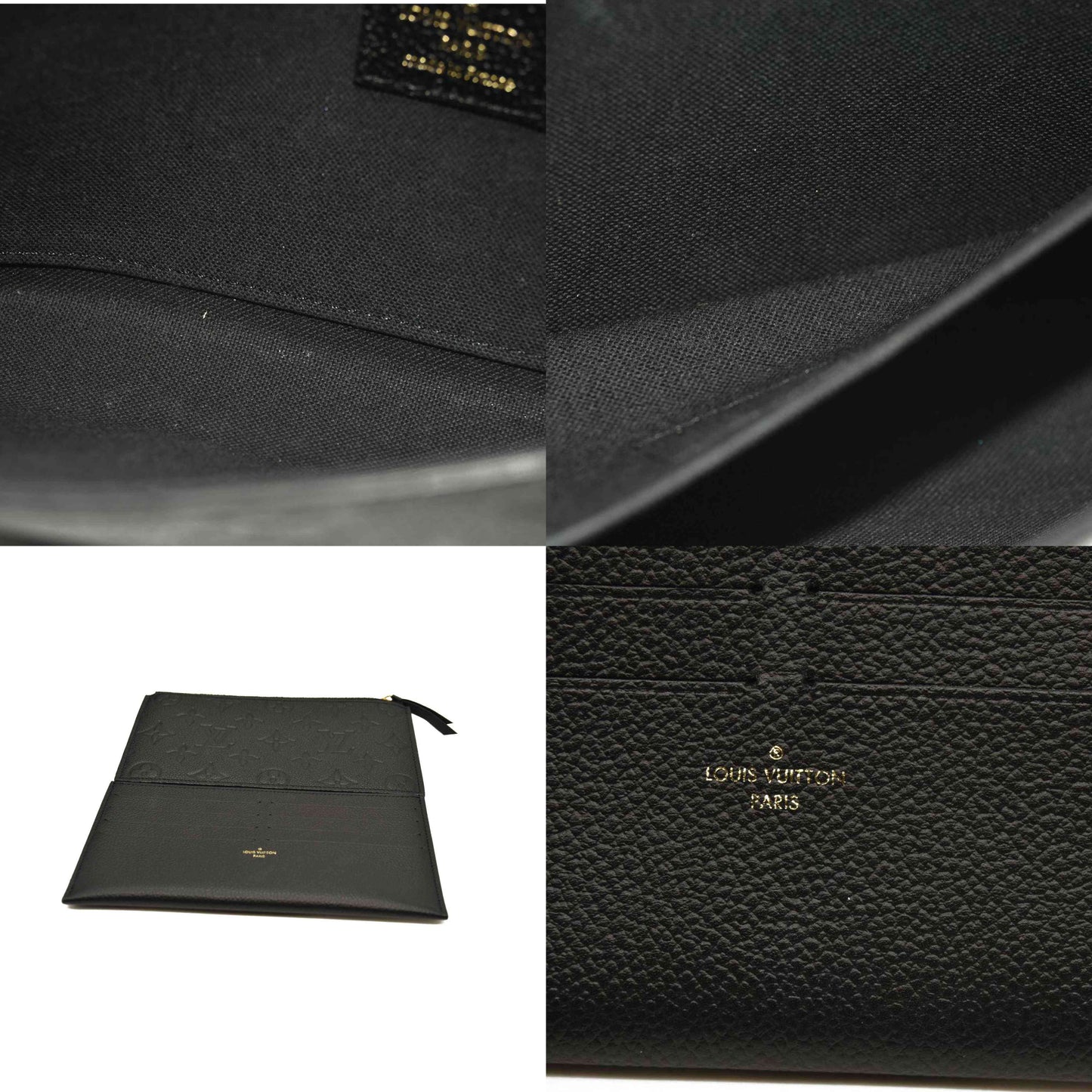 Louis Vuitton  Empreinte Pochette Felicie Chain Wallet Black