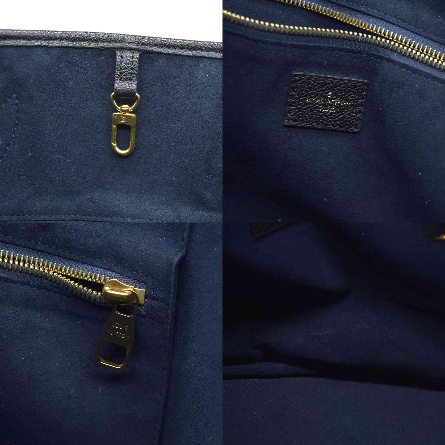 $2940 Louis Vuitton  Empreinte Monogram Giant Neverfull MM Black