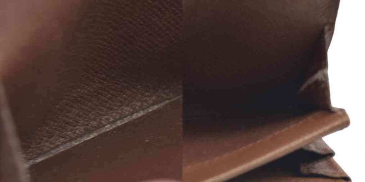 Louis Vuitton Monogram Porte Monnaie Plat Coin Purse Wallet Brown