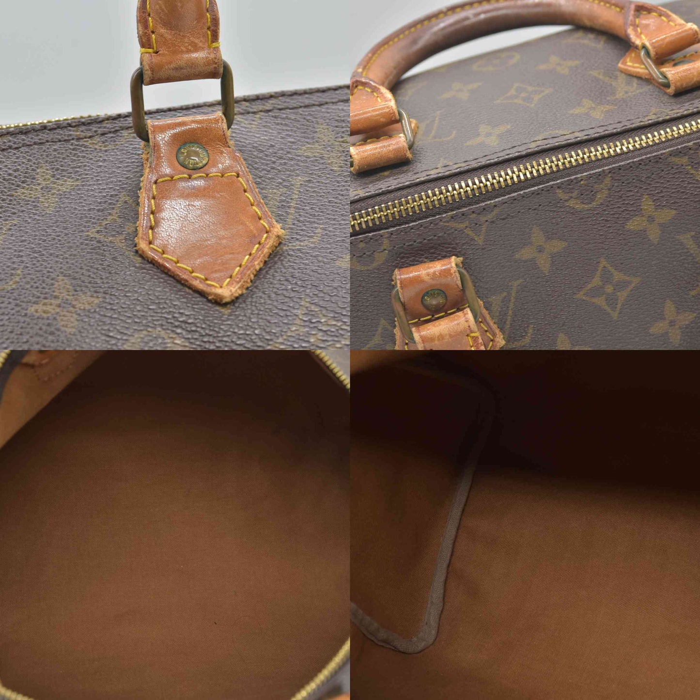 $1700 1982 Louis Vuitton Monogram Speedy 35 823