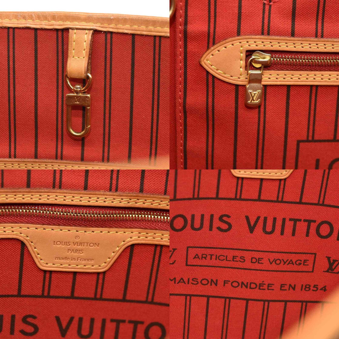 LOUIS VUITTON Monogram Neo Neverfull MM Cherry SR4106