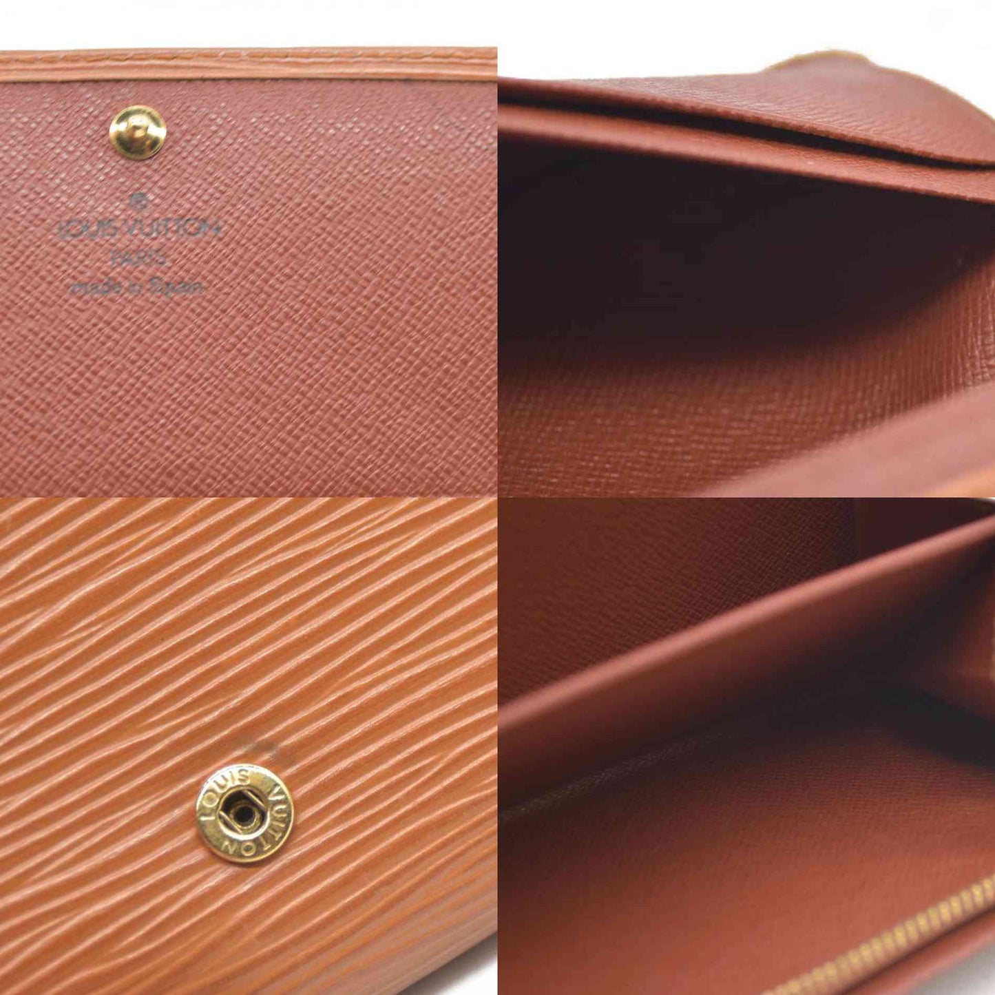 Louis Vuitton Epi Porte Monnaie Billets Tresor Leather Bifold Wallet CA0938