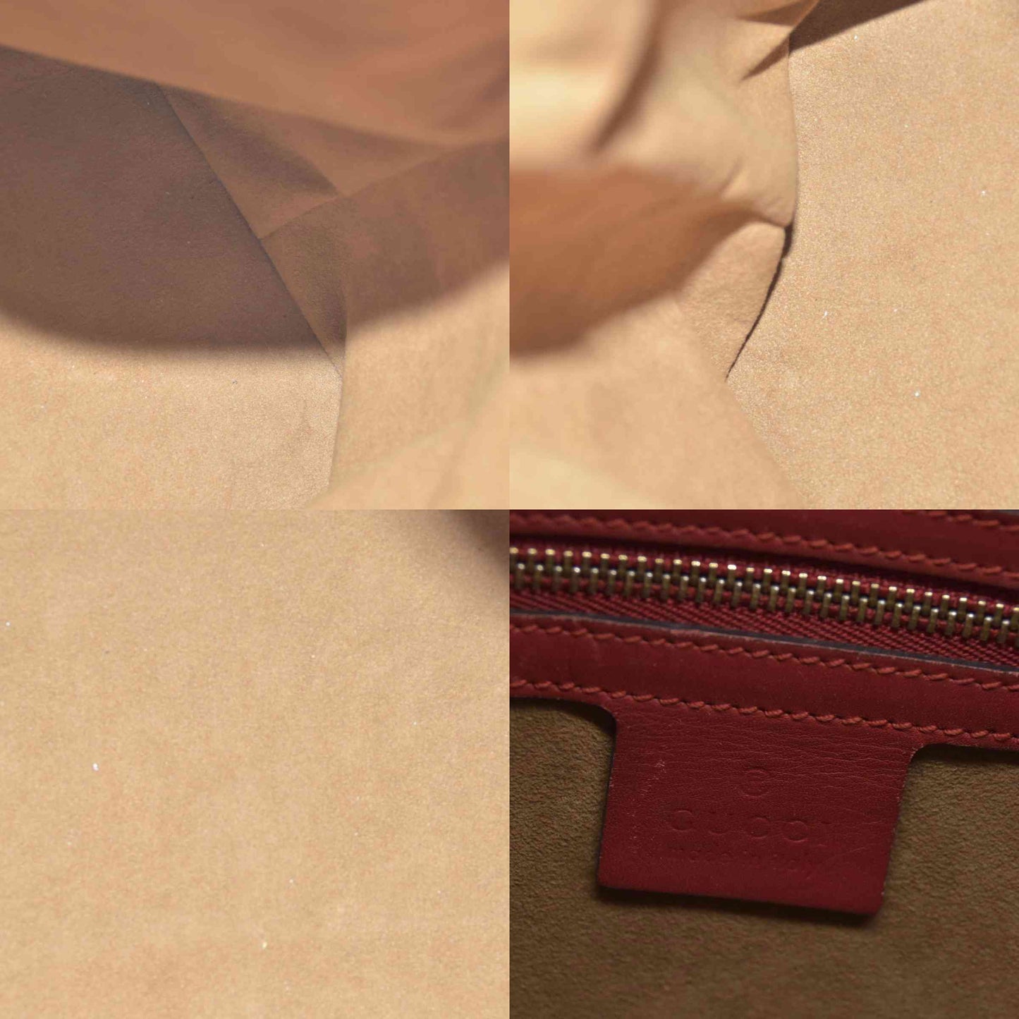 $1980 Gucci GG Supreme Monogram Linea A Hobo Red