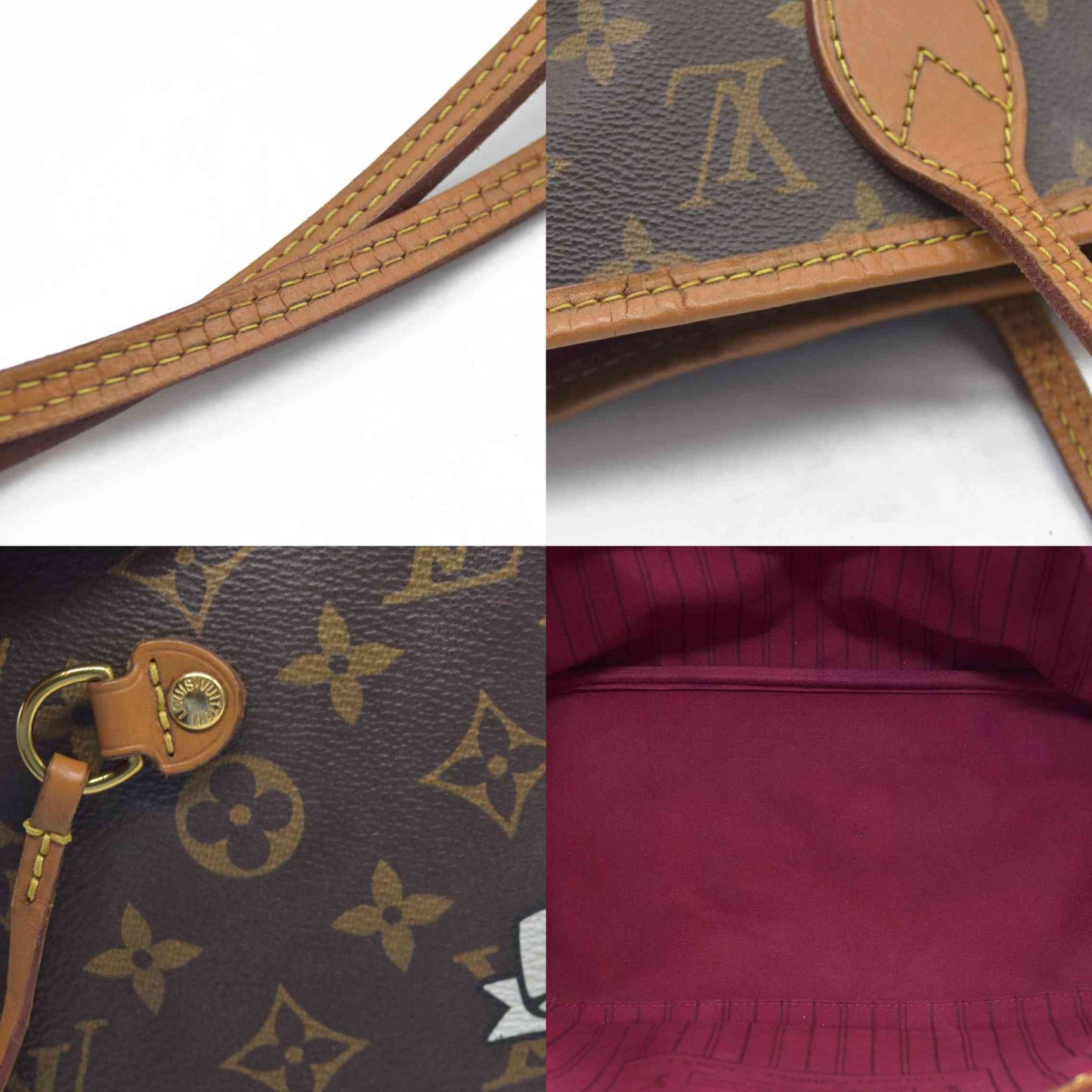 $2490 Louis Vuitton Monogram Travel Stickers Neverfull MM 2018 AR3168