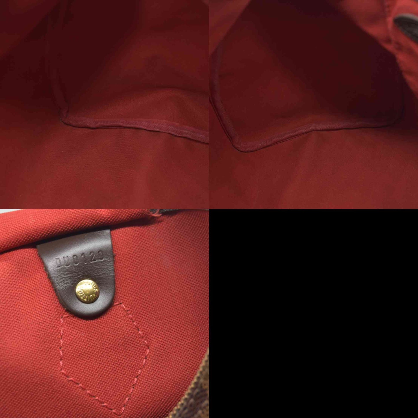 $1730 Louis Vuitton  Damier Ebene Speedy 35 DU0120 2010