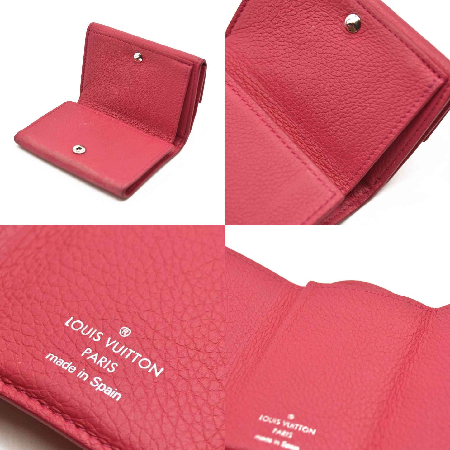 LOUIS VUITTON Calfskin Lockmini Wallet Pink