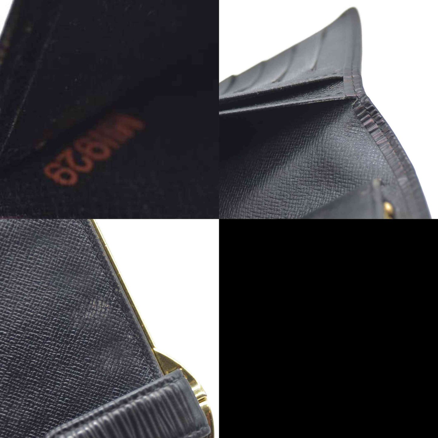 Louis Vuitton Epi Continental Clutch Bifold Long Wallet Black MI1929