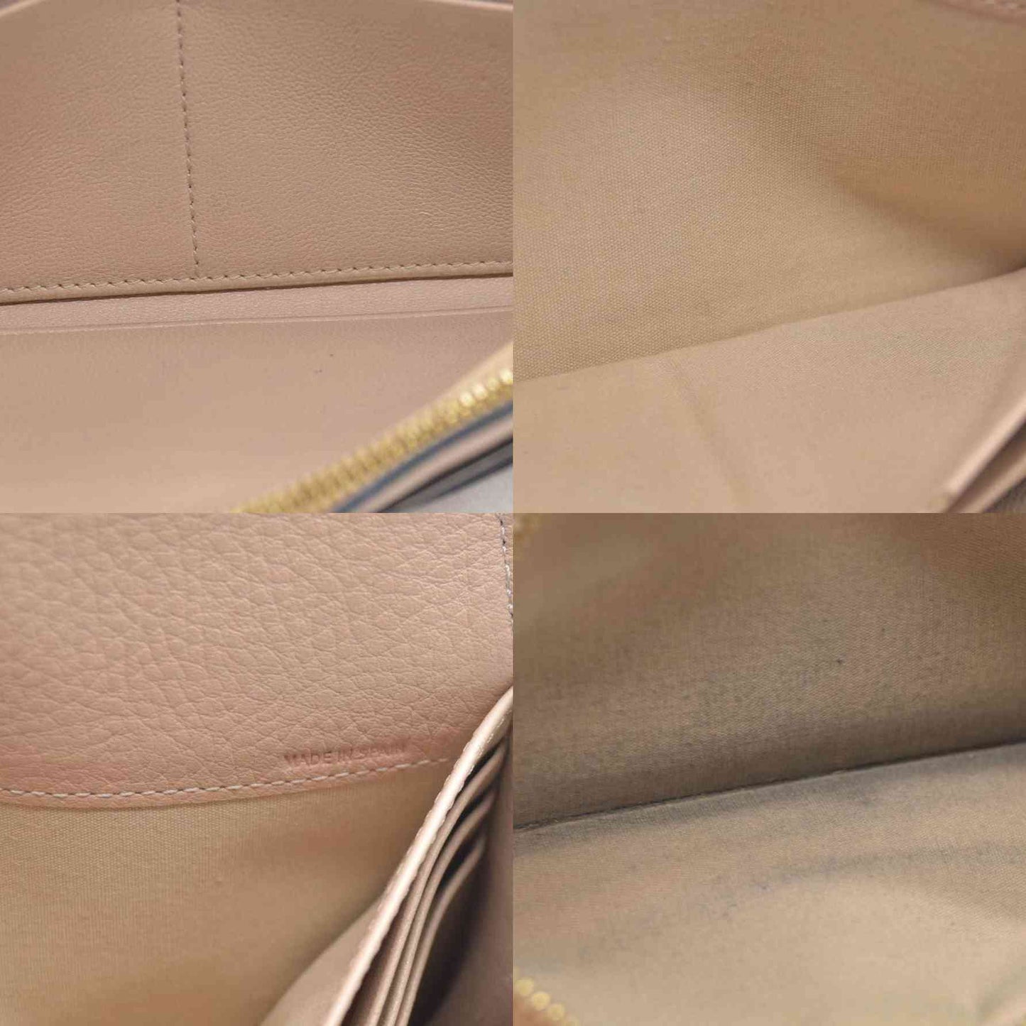 Chloe Alphabet Leather Bifold Long Wallet