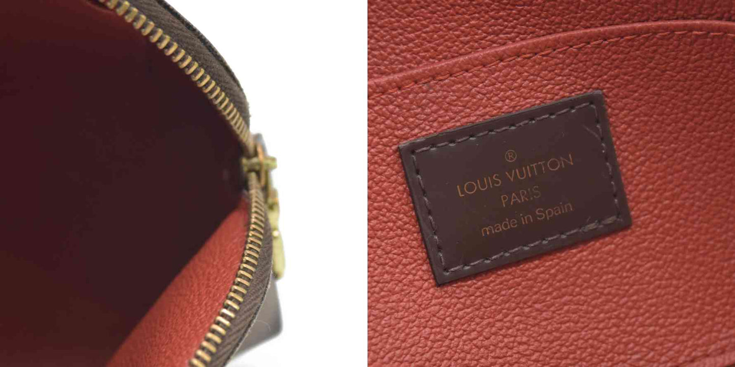 CONSIGNMENT AUCTION $600 Louis Vuitton  Damier Ebene Cosmetic Pouch