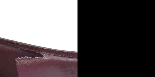 $580 Must de Cartier Leather Bifold Wallet Bordeaux