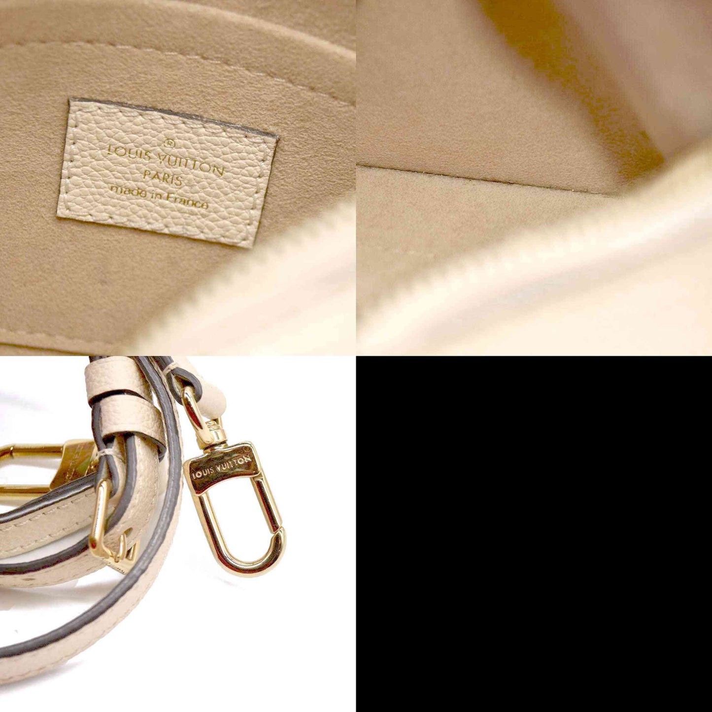 Louis Vuitton  Empreinte Monogram Giant Bagatelle NM Creme RFID