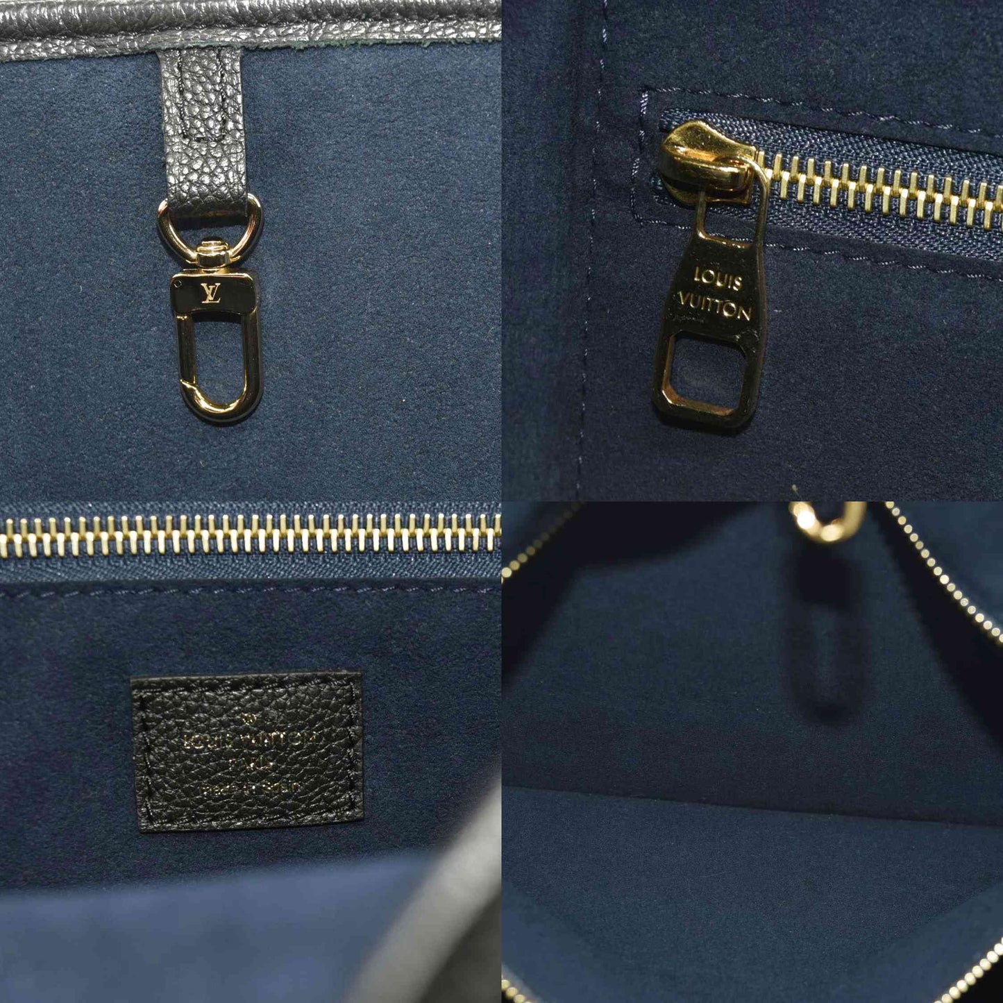 LOUIS VUITTON Empreinte Monogram Giant Neverfull MM Black