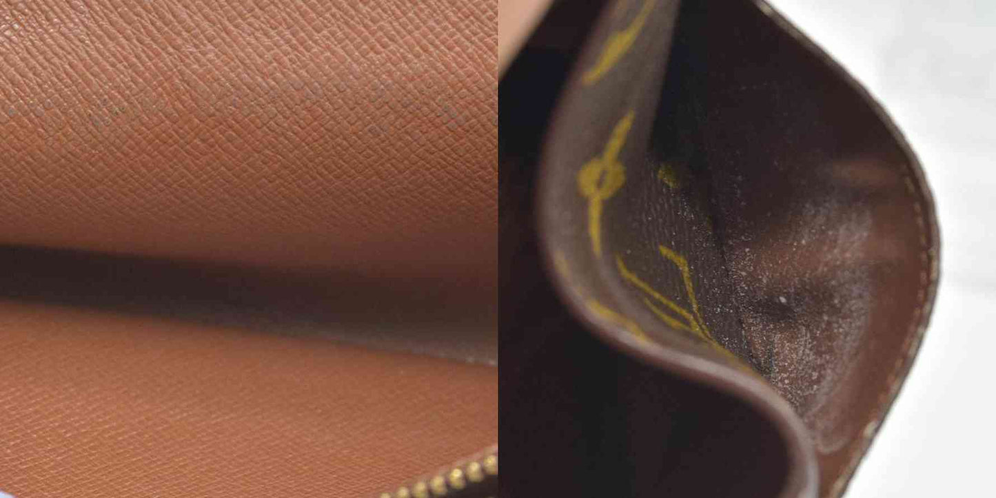 $725 1997 Louis Vuitton Monogram Porte Tresor International Wallet CONSIGNMENT CA0937