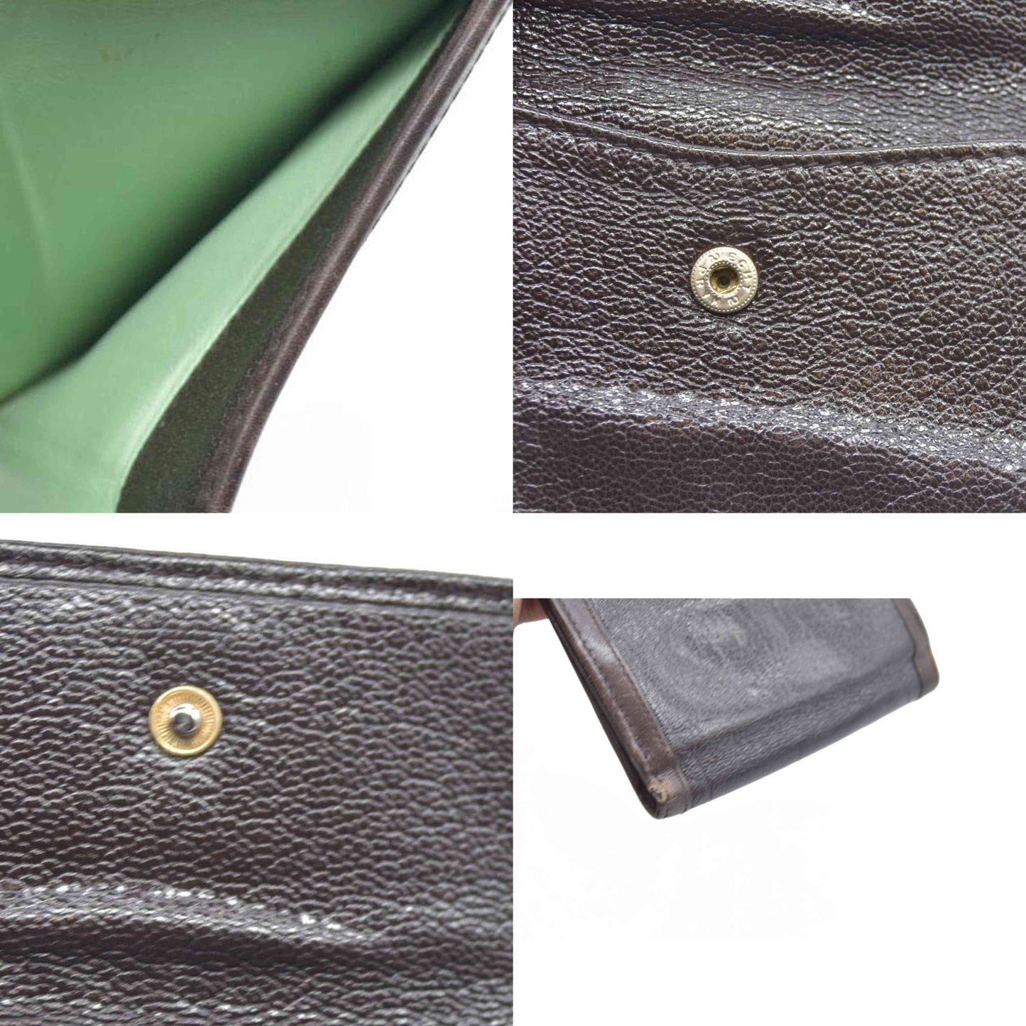 $690 BVLGARI Doppiotondo Leather Bifold Wallet