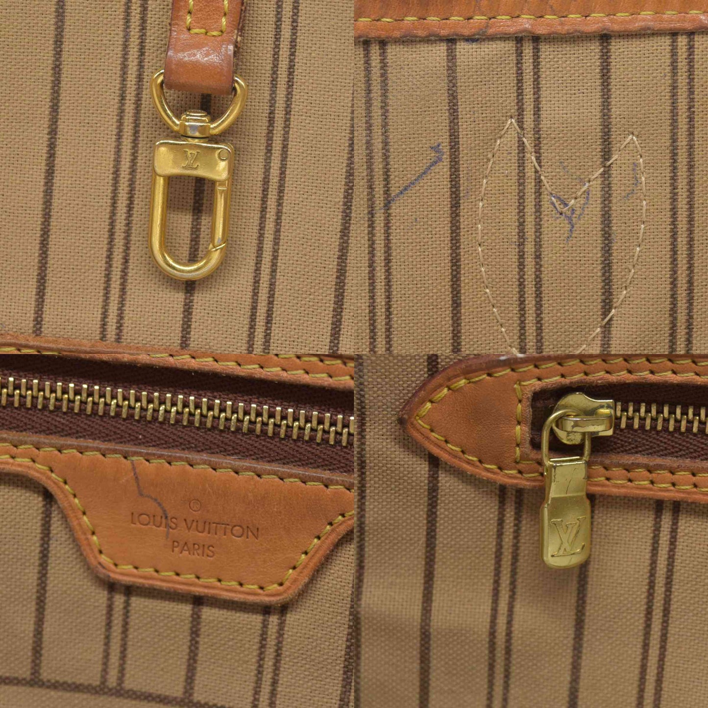 $2240 2015 Louis Vuitton Monogram Neverfull GM SD2125