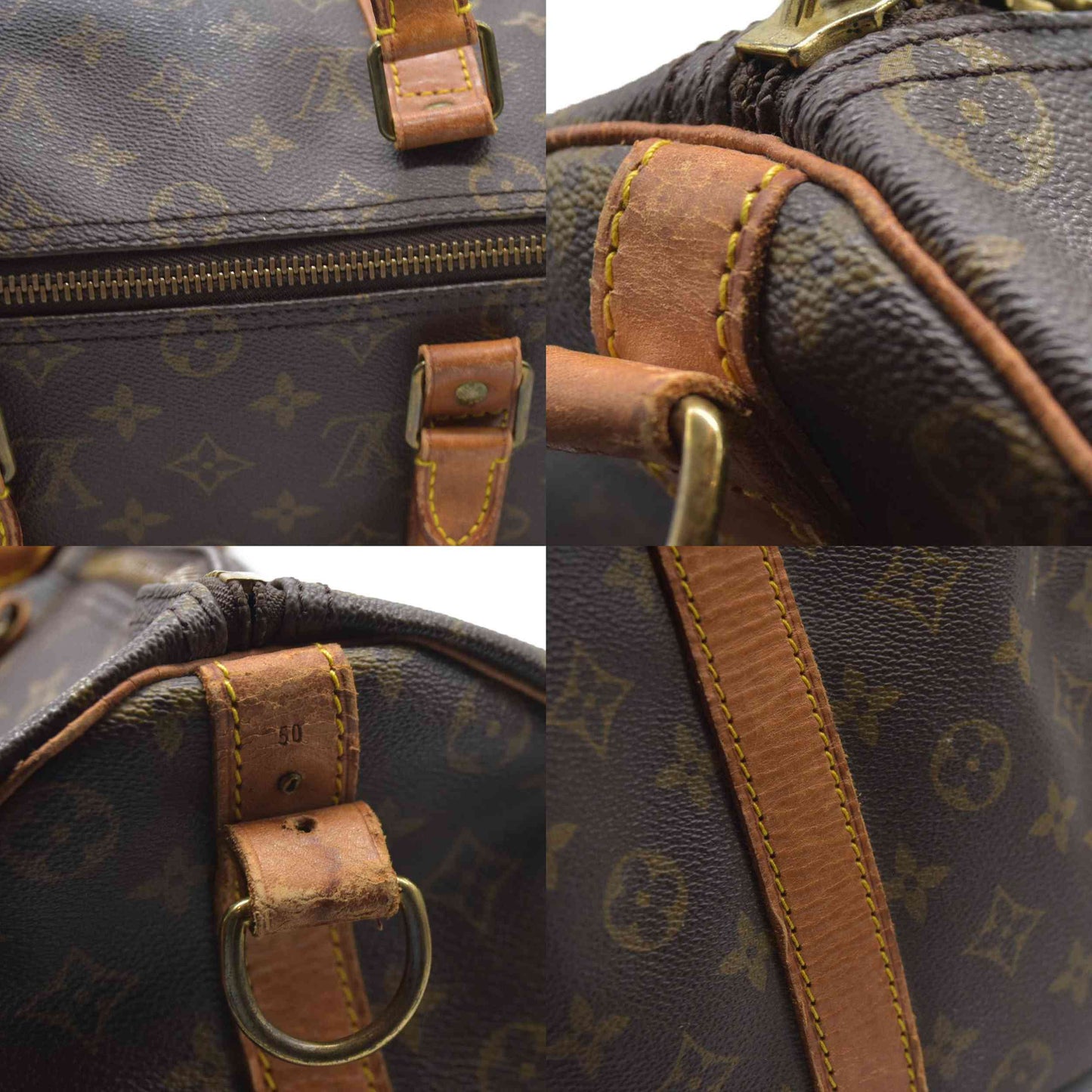AUCTION $2630 Louis Vuitton  Monogram Keepall Bandouliere 50