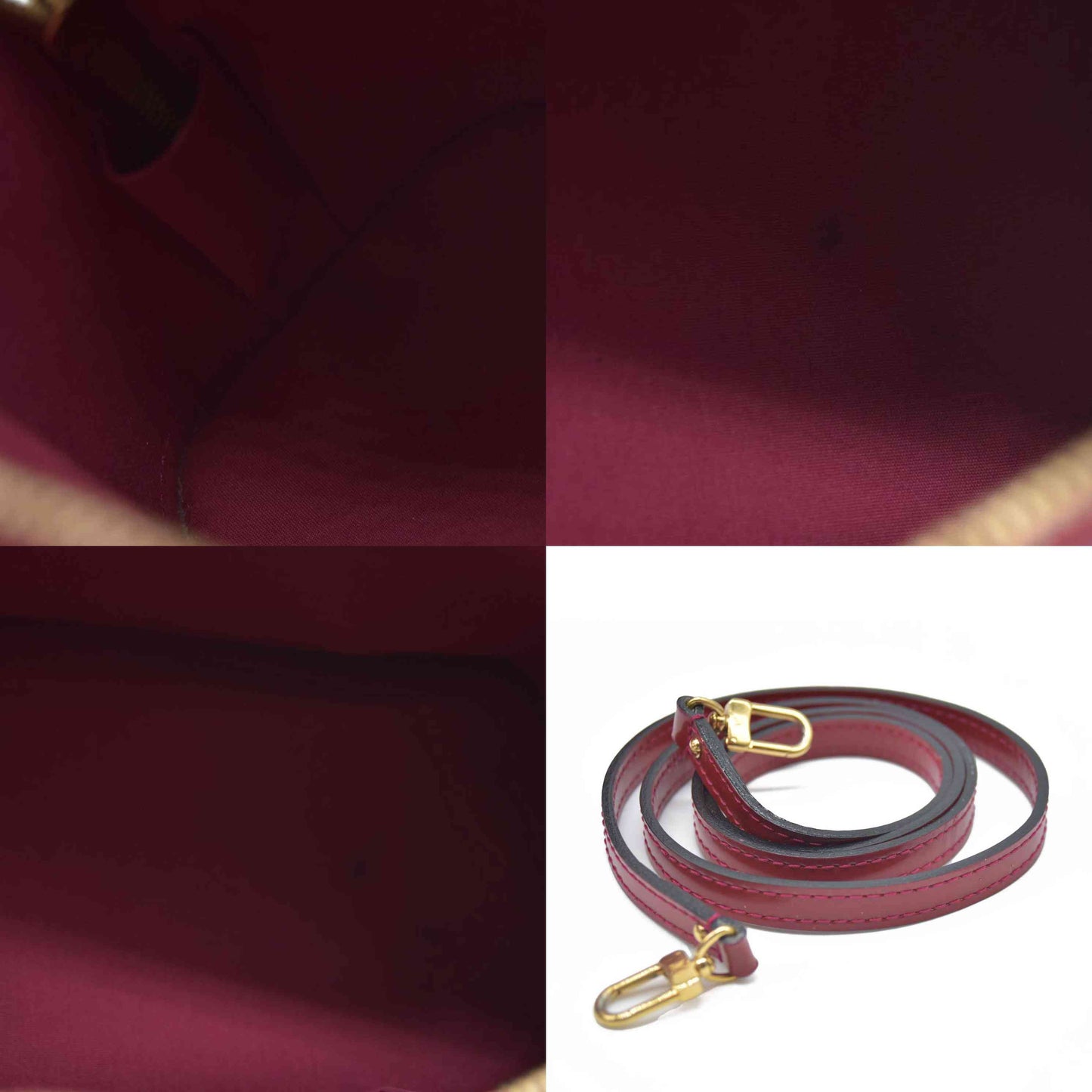 $2230 AUCTION Louis Vuitton  Vernis Alma BB Rose Indien