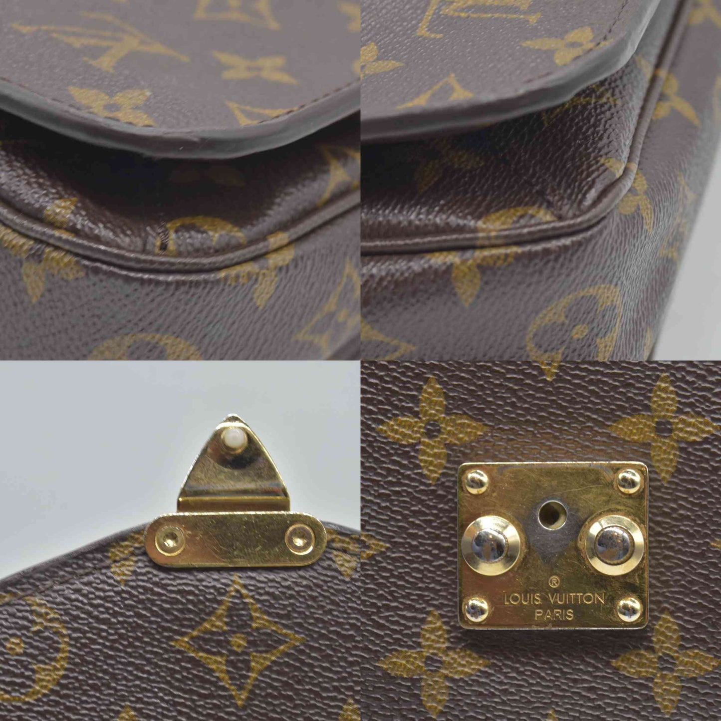 $2750 Louis Vuitton  Monogram Pochette Metis SR1137