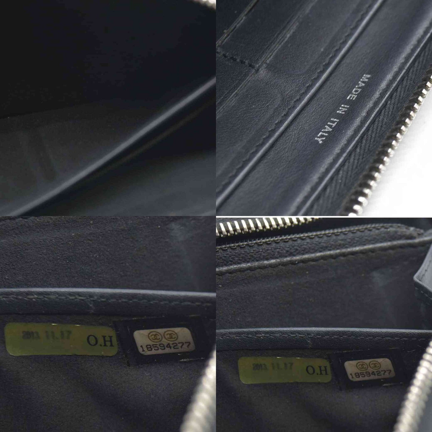 Chanel 2013-2014 Interlocking CC Logo Continental Wallet