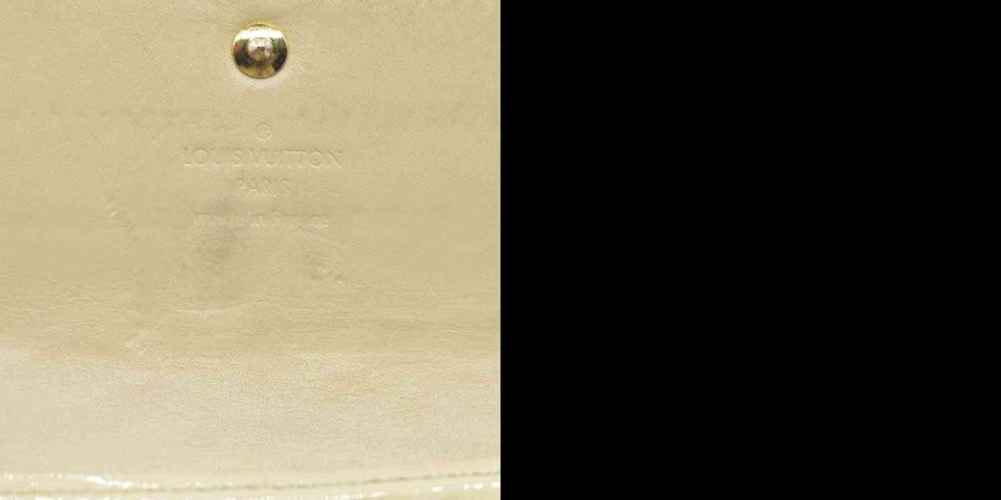 $840 Louis Vuitton Monogram Vernis Porte Feuille Sarah Long Bifold Wallet TN4180