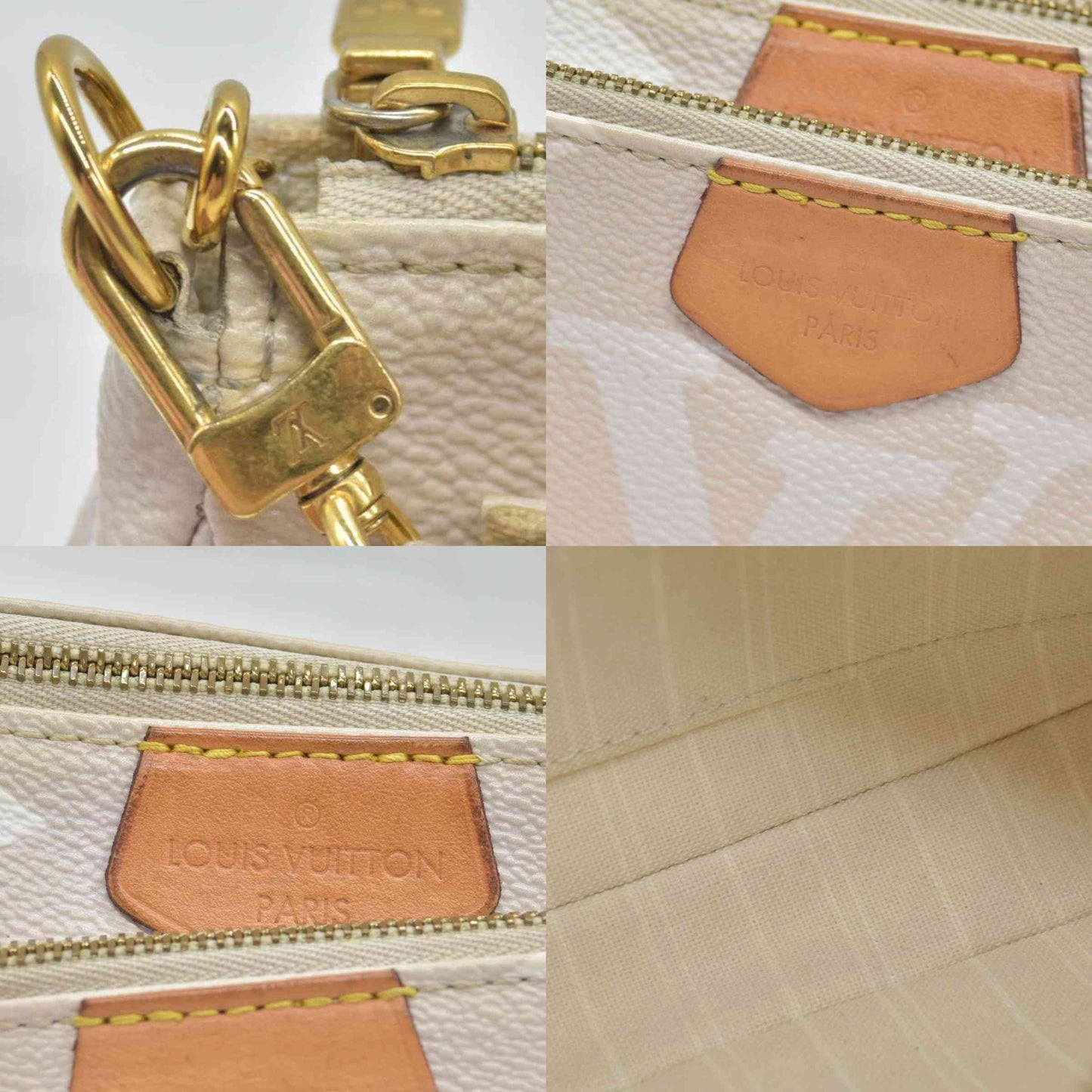 $2240 Louis Vuitton Monogram Giant By The Pool Multi Pochette Accessories Brume