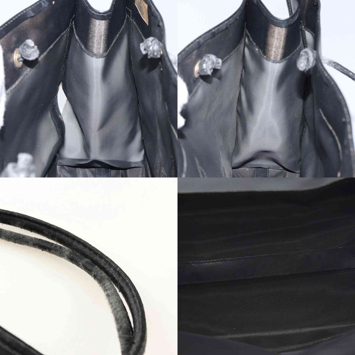 $1650 FENDI Zucca FF Tote Mesh Black Tote 10020342