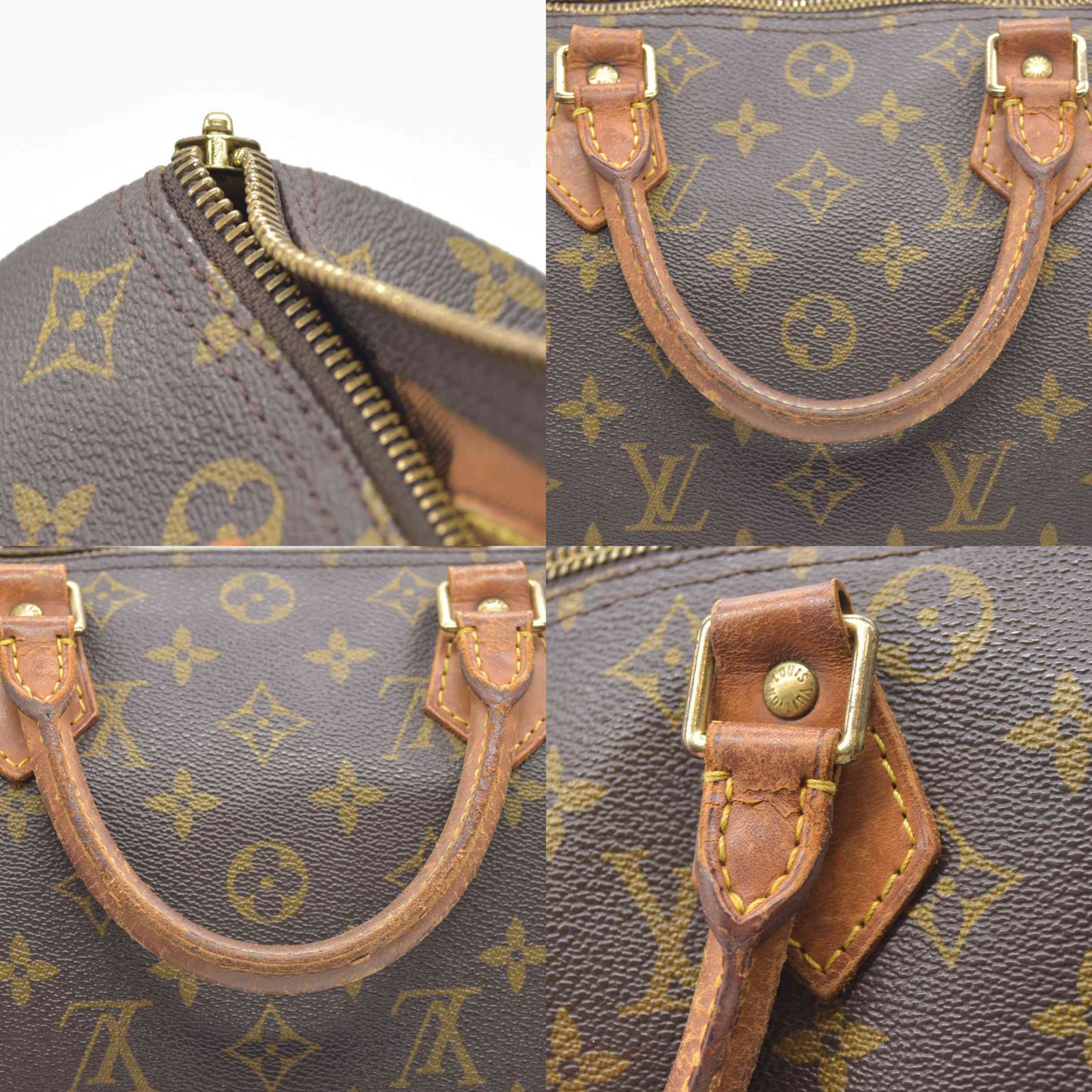 $1660 Louis Vuitton Monogram Speedy 30 2000 SP0010