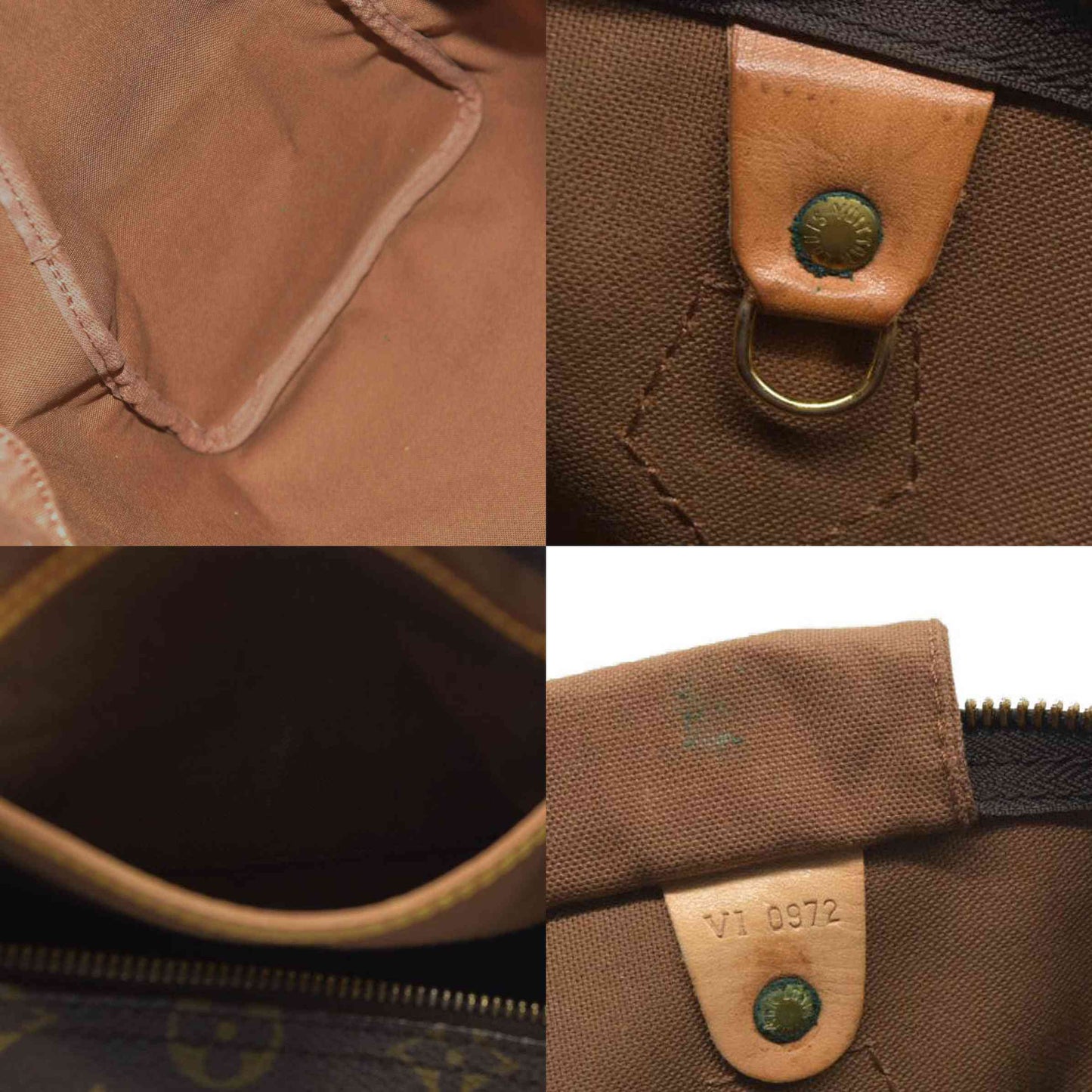 Louis Vuitton LV Hand Bag Speedy 35 Brown Monogram VI0972