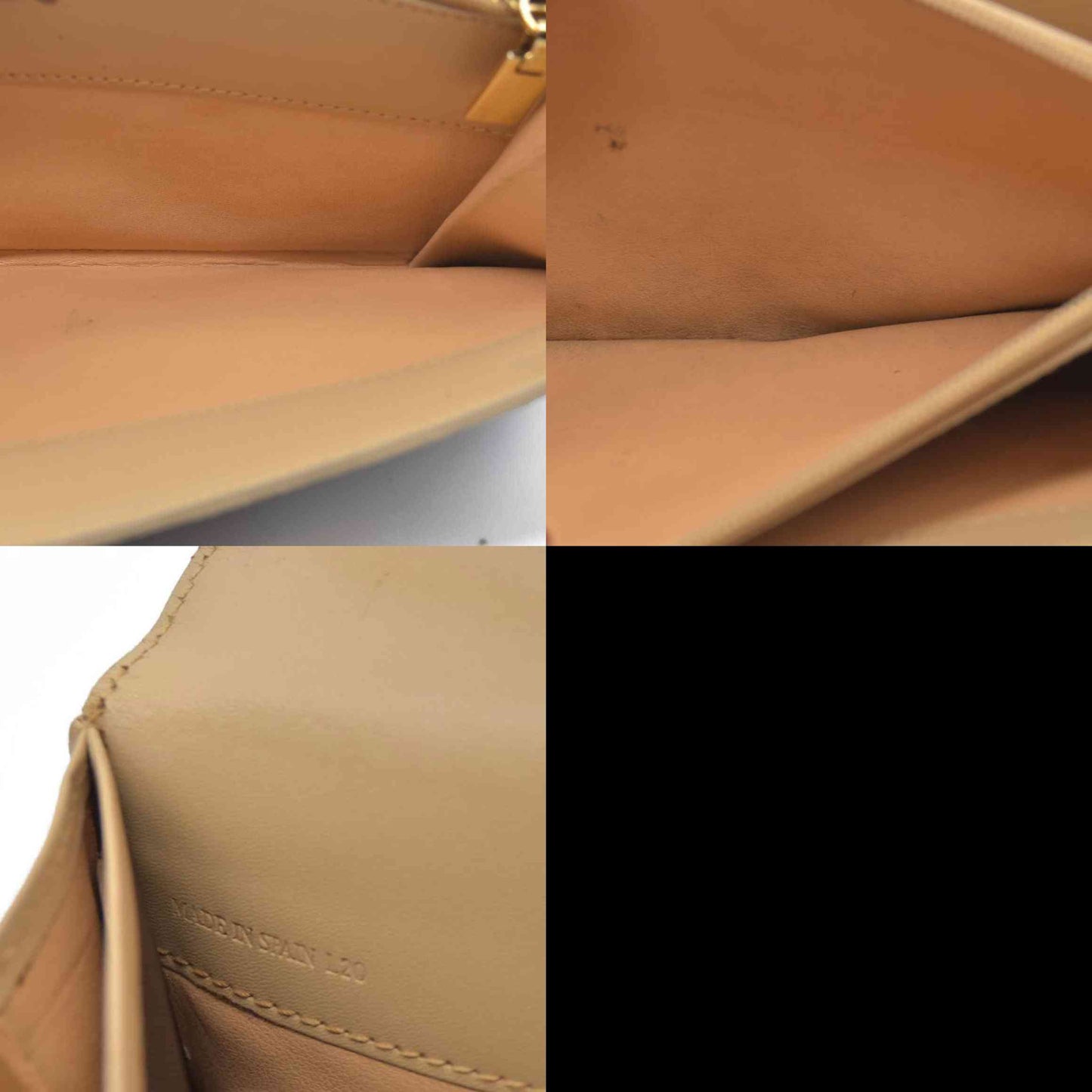 CELINE Bi-fold Long Wallet Brown Macadam Billfold PVC