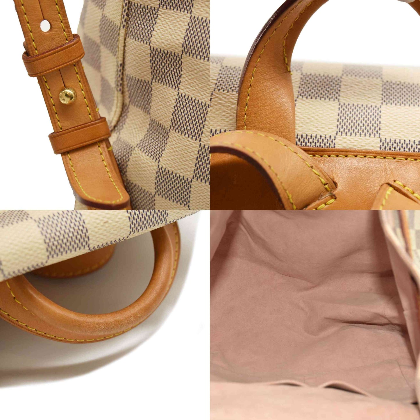 LOUIS VUITTON Damier Azur Sperone Backpack SR1176