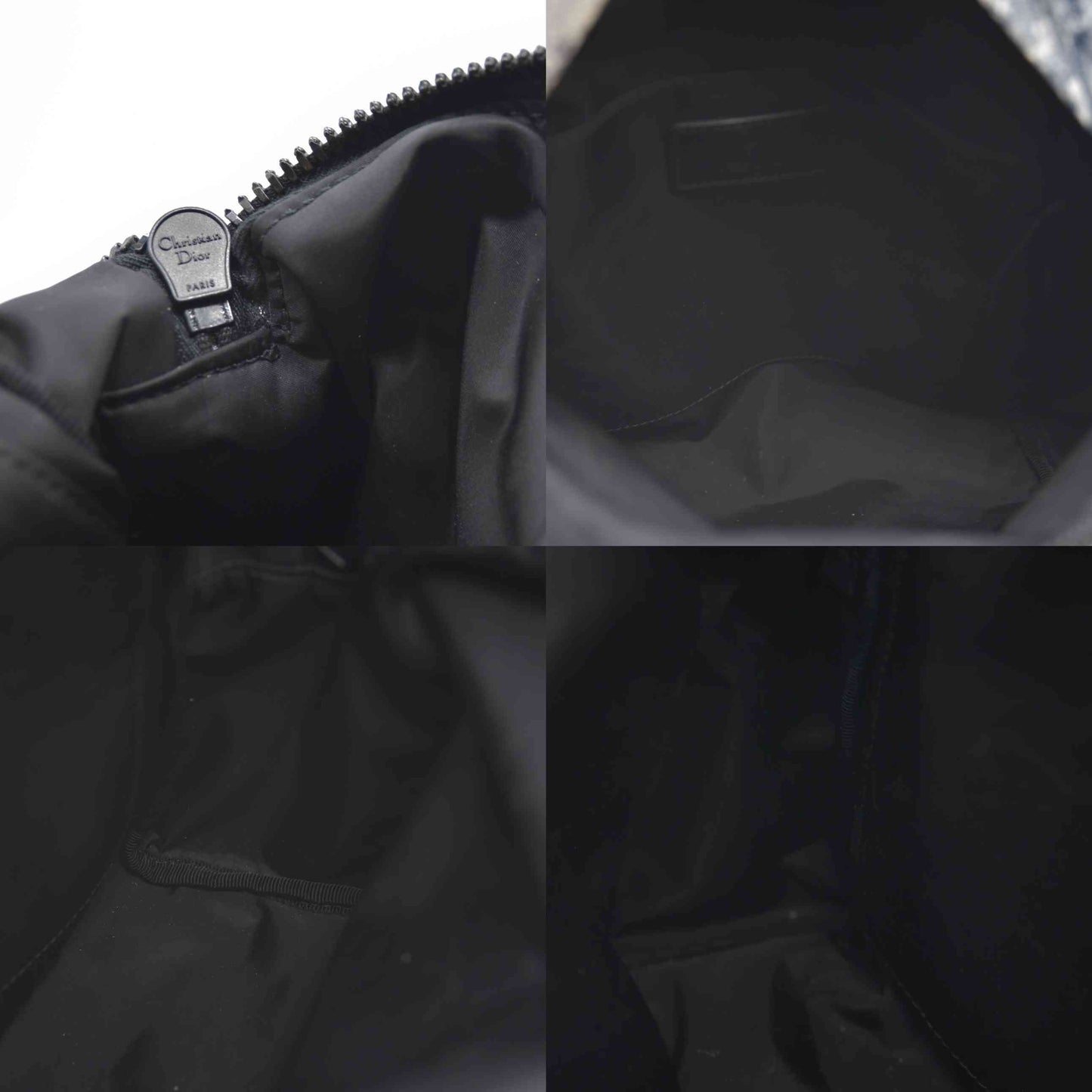 Christian Dior Nylon Technical Fabric Toile De Jouy Small Diortravel Backpack Blue