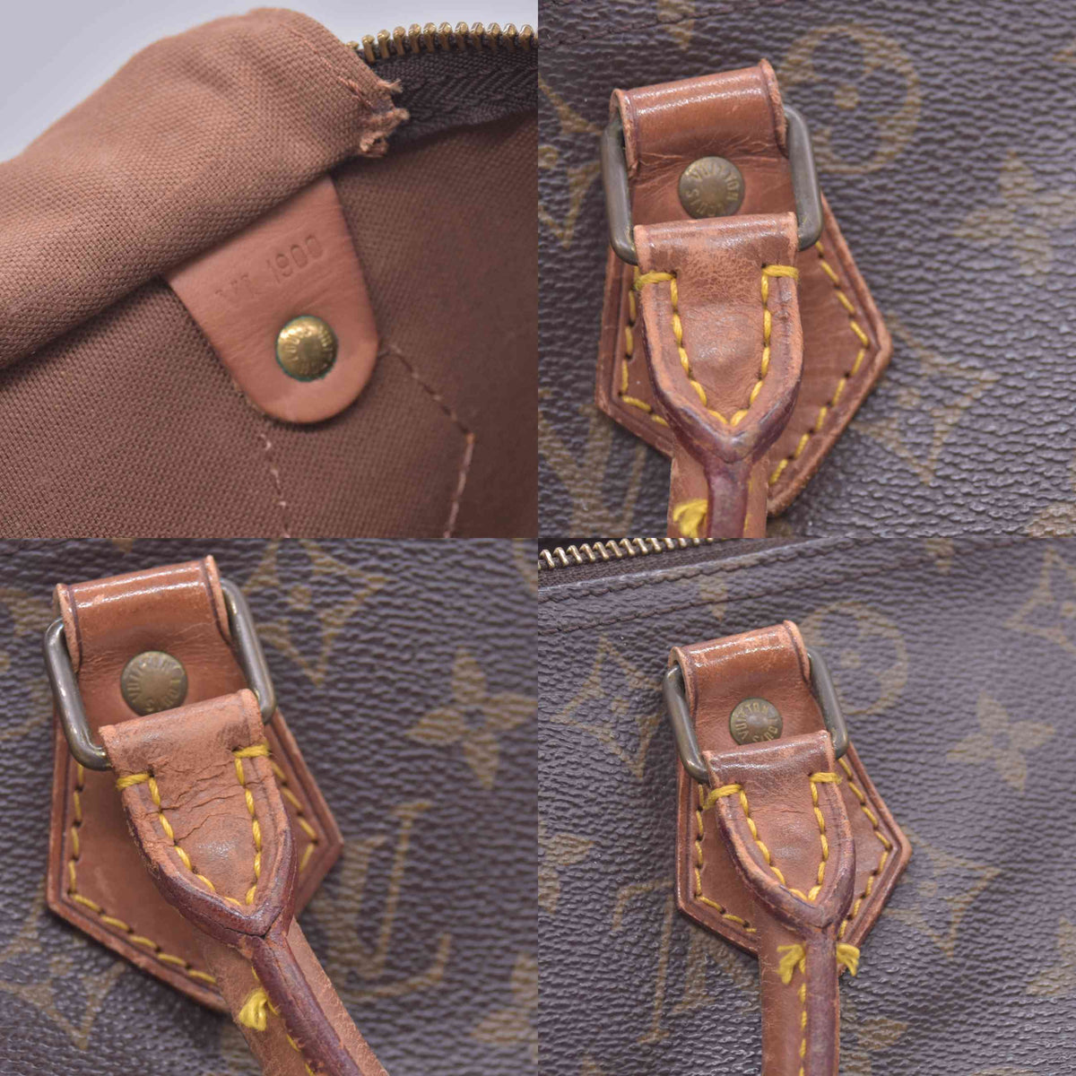 $1550 1990 Louis Vuitton Monogram Speedy 30 VI1900