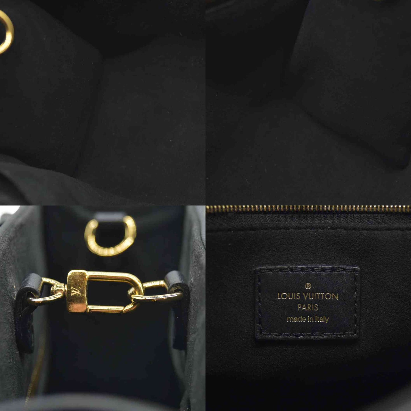 AUCTION $3350 Louis Vuitton  Empreinte Monogram Giant Onthego BB Black