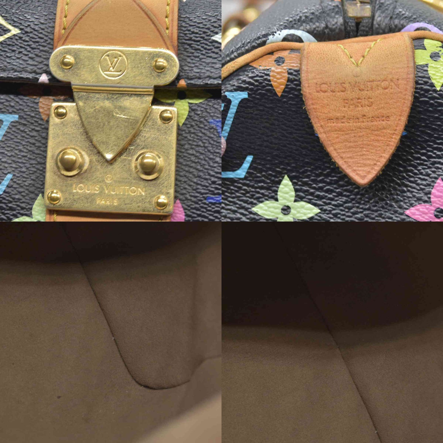 $3150 Louis Vuitton Multicolore Monogram Speedy 30