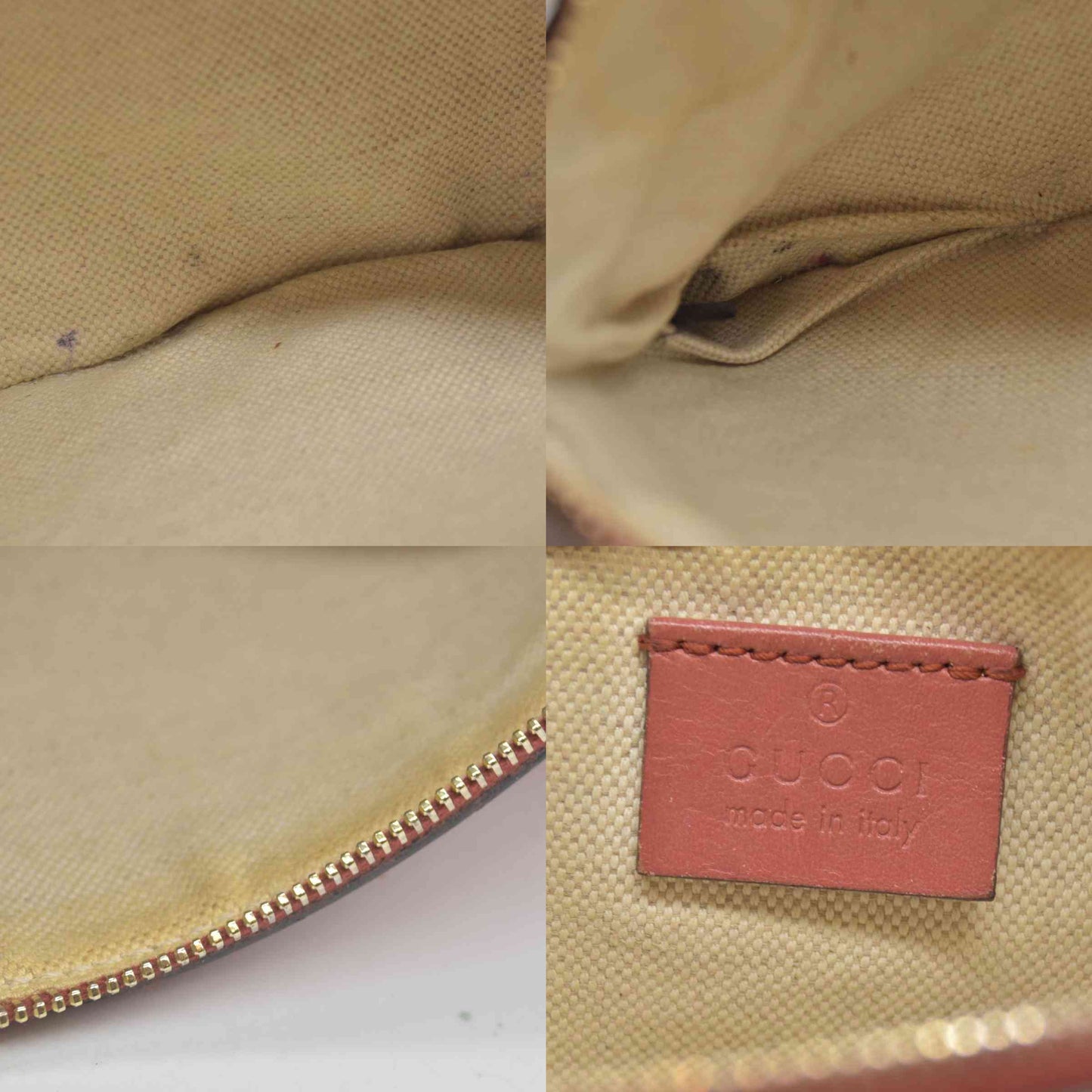 $1040 Gucci Monogram Medium Supreme Craft Tote Red