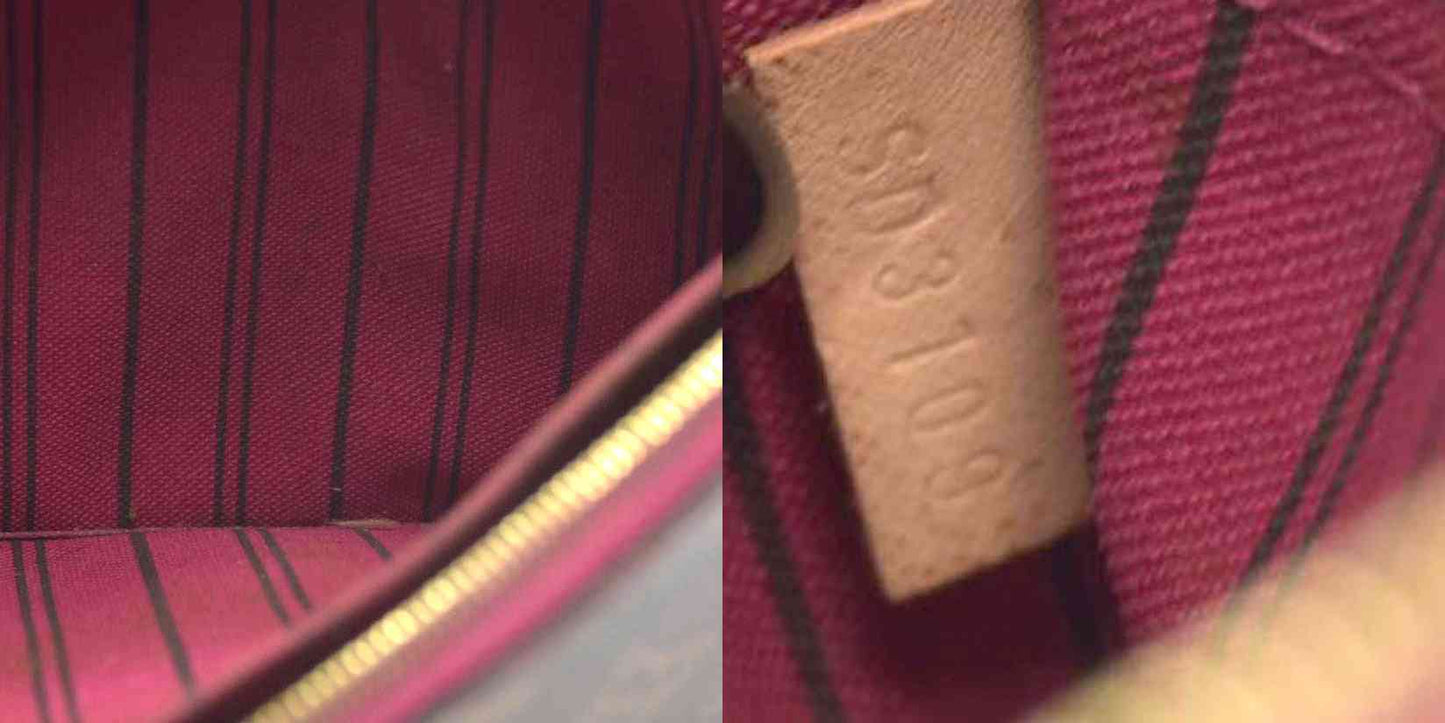 Louis Vuitton  Monogram Neverfull MM GM Pochette Pivoine