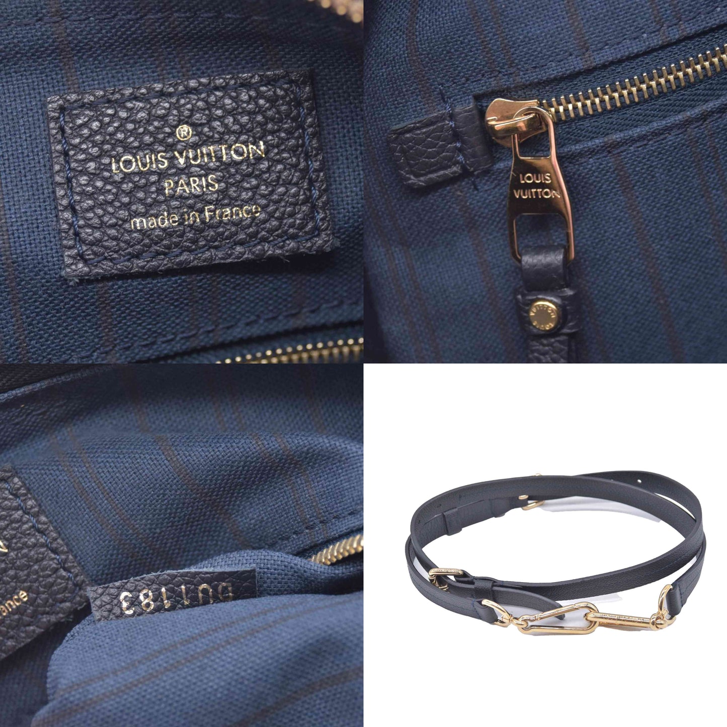 $2610 2013 Louis Vuitton Empreinte Speedy Bandouliere 25 Black DU1183