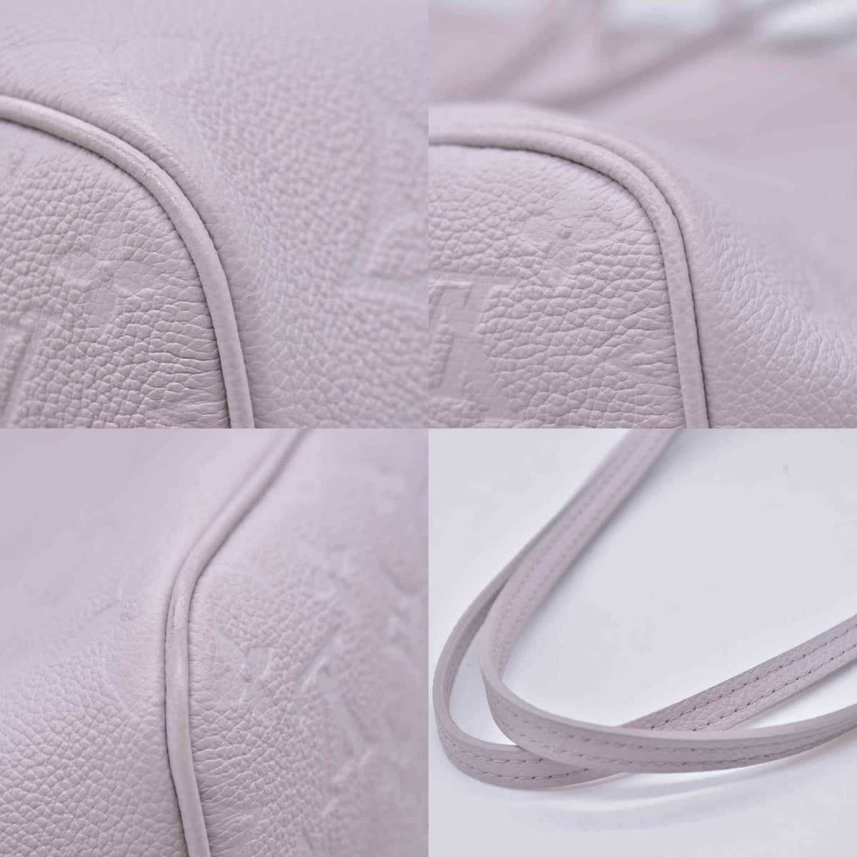 $3050 Louis Vuitton Neverfull MM Empreinte Grey Brume RFID