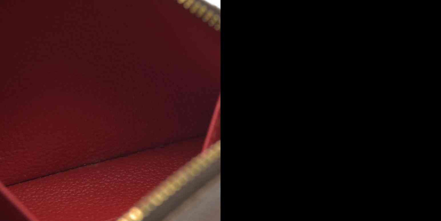 $600 Louis Vuitton Damier Ebene Pochette Demi Ronde Cosmetics Pouch CA0096 2006