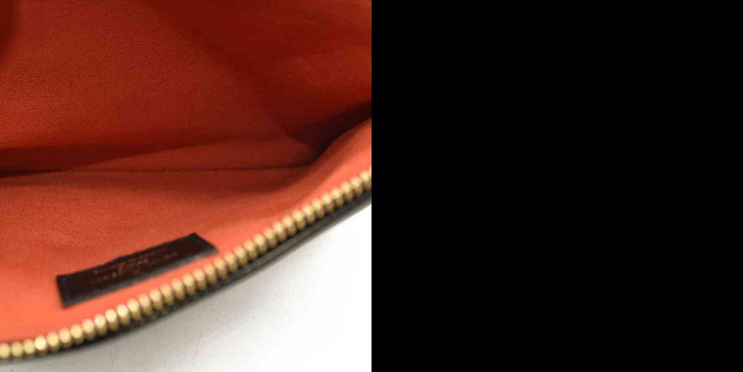 LOUIS VUITTON Lambskin Embossed Monogram Coussin BB Black