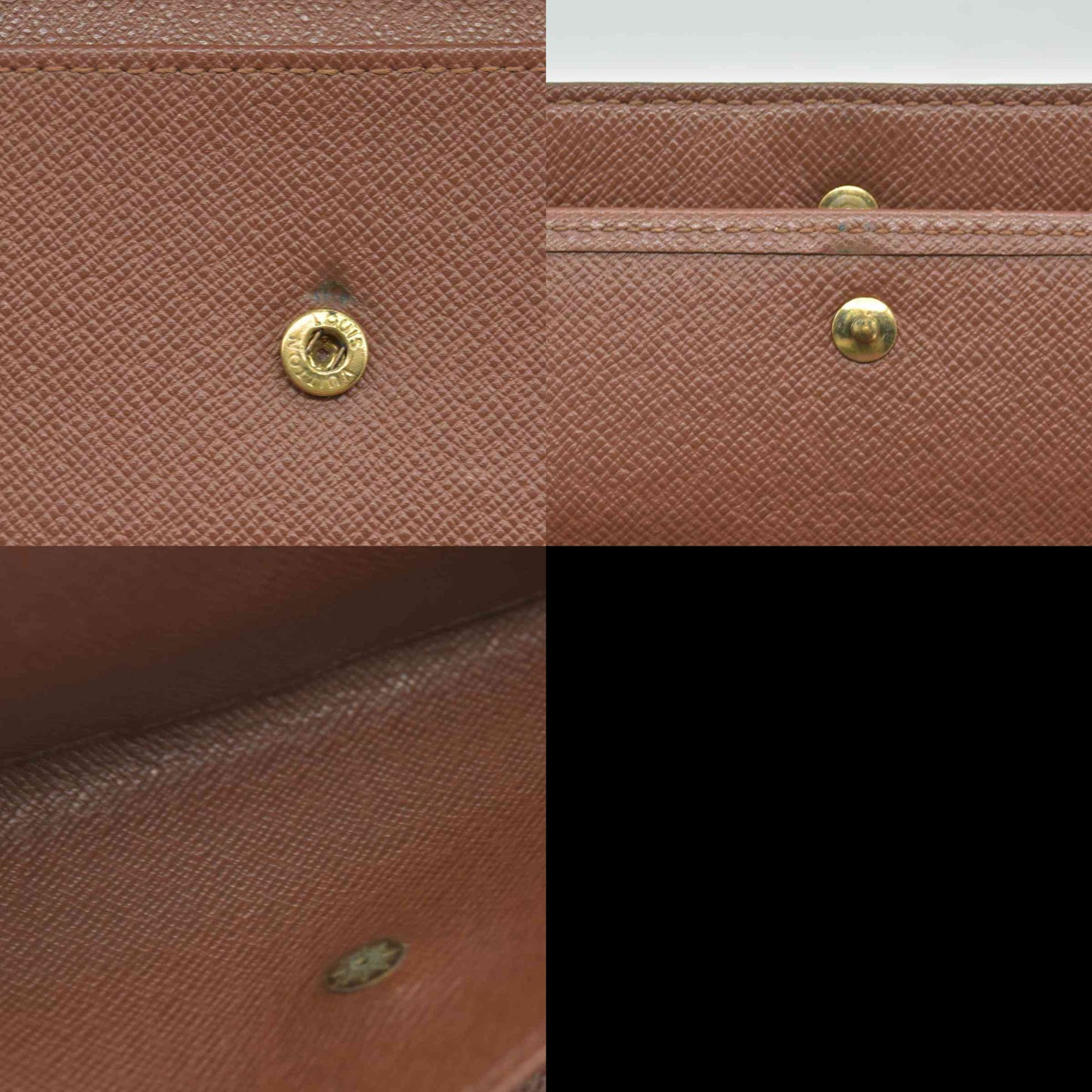 $770 2004 Louis Vuitton Monogram Porte Tresor International Trifold Long Wallet TH0014