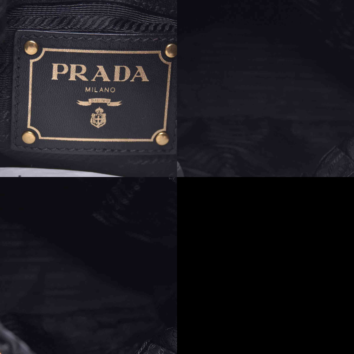 $2450 Prada Jacquard Tote Bag Nylon Gathered Vela Black CONSIGNMENT