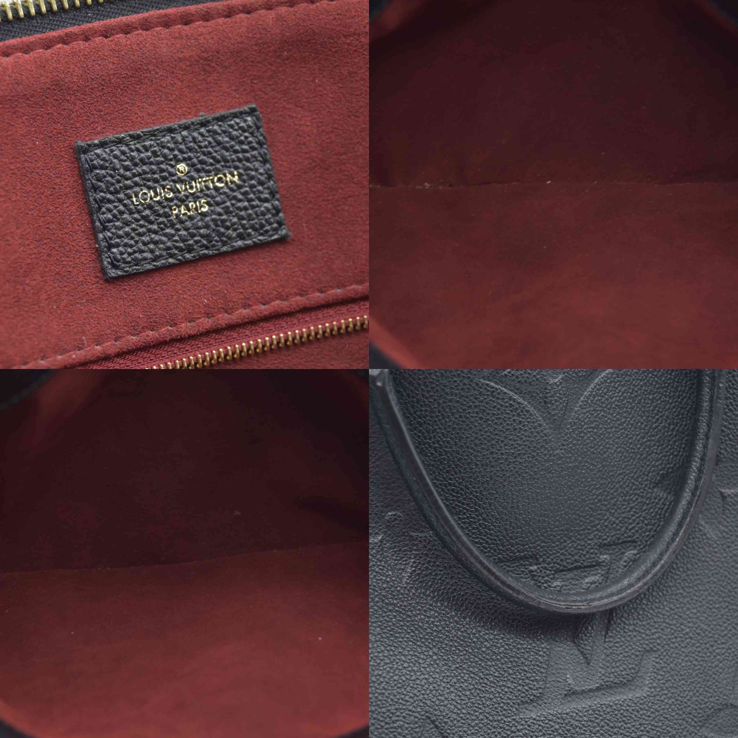 $3850 Louis Vuitton  Empreinte Monogram Giant Petit Palais Black