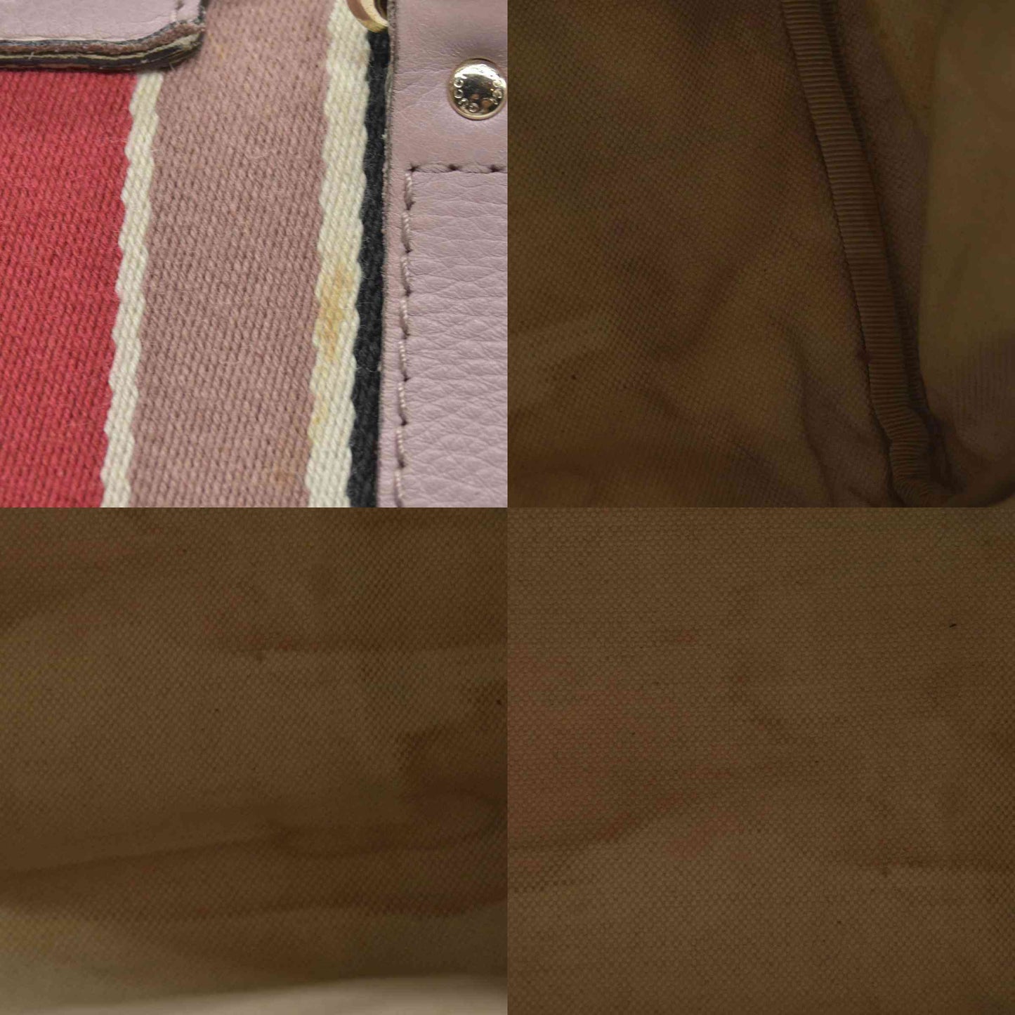 $1350 Gucci Monogram Vintage Web Medium Boston